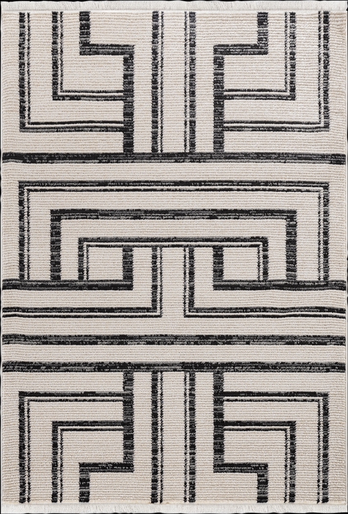 Valraine Ivory 7'10 x 10'1 Rug - Thumbnail - Image 1