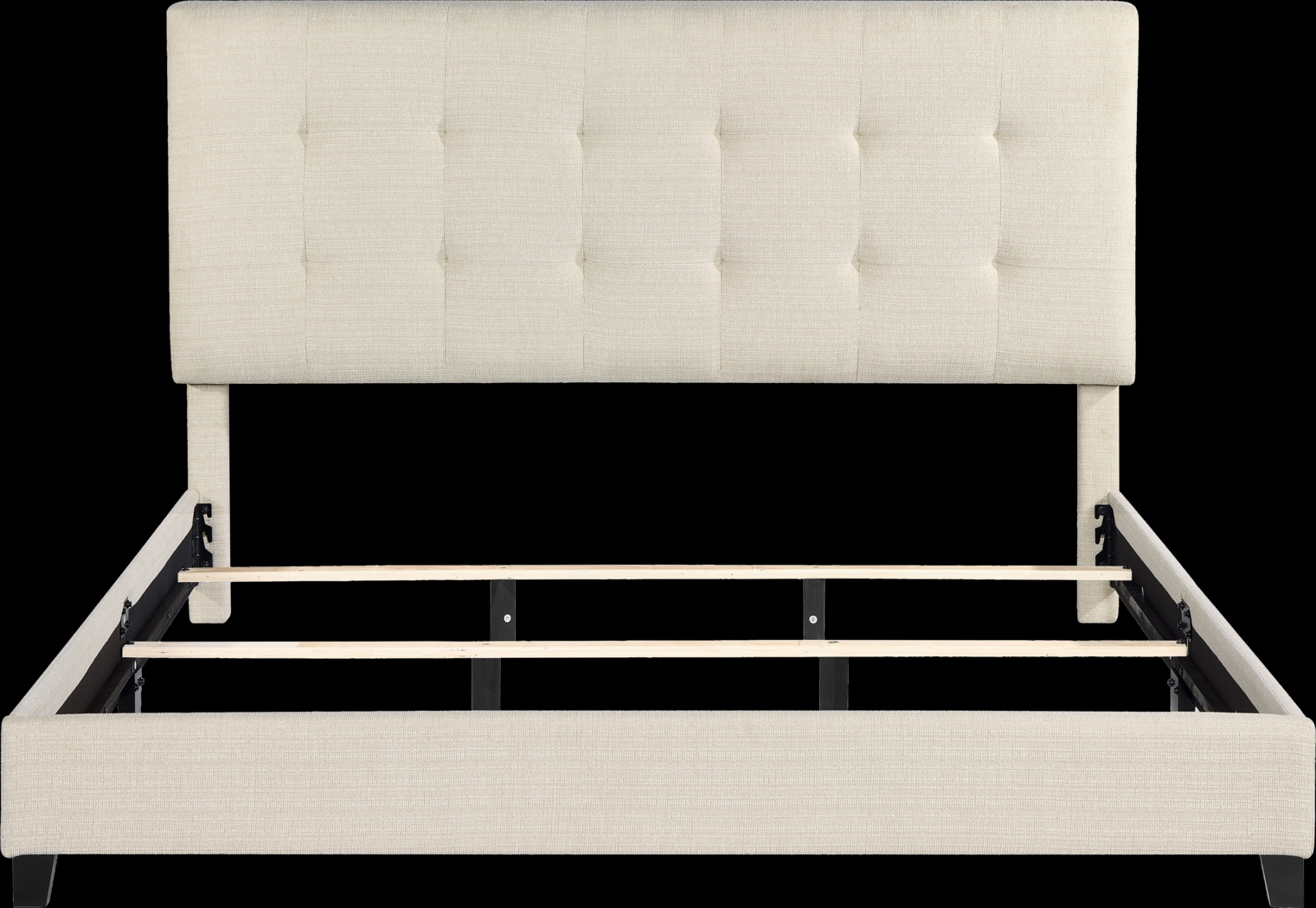 Valria Beige King Upholstered Bed - Thumbnail - Image 5