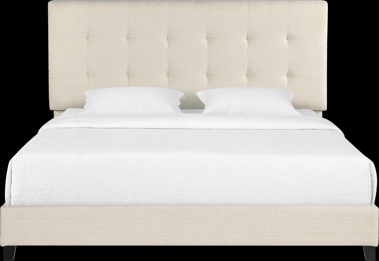 Valria Beige King Upholstered Bed - Thumbnail - Image 6