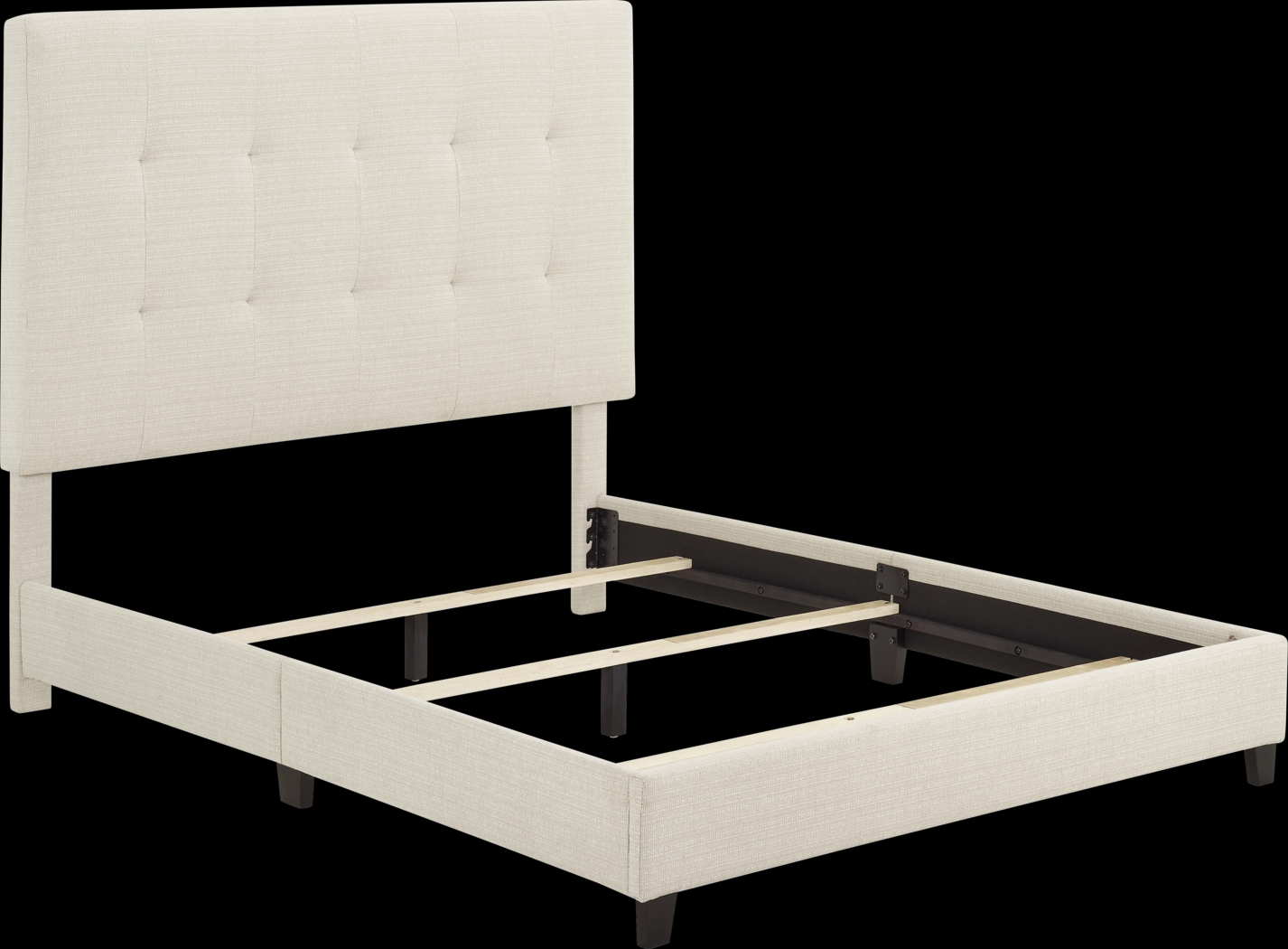 Valria Beige Queen Upholstered Bed - Thumbnail - Image 5