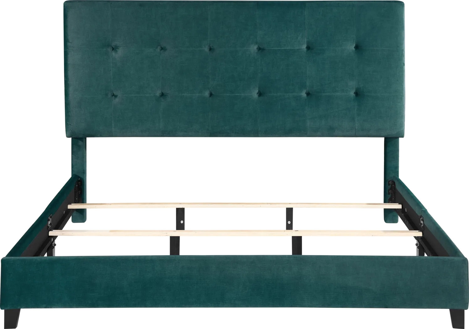 Valria Green King Upholstered Bed - Thumbnail - Image 6