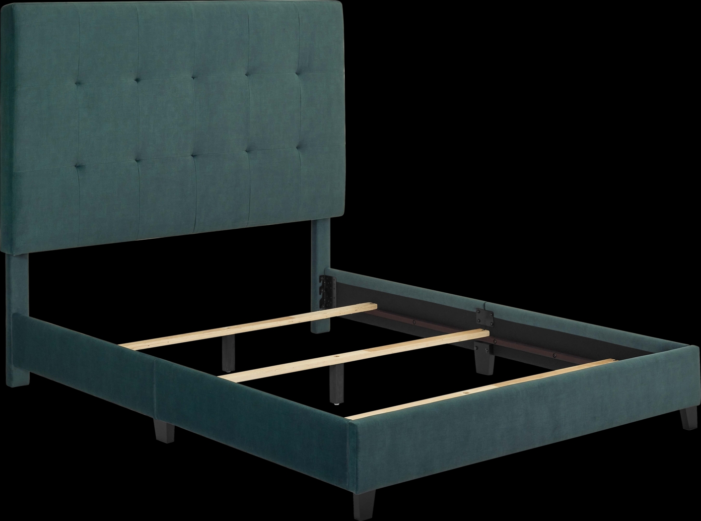 Valria Green Queen Upholstered Bed - Thumbnail - Image 5