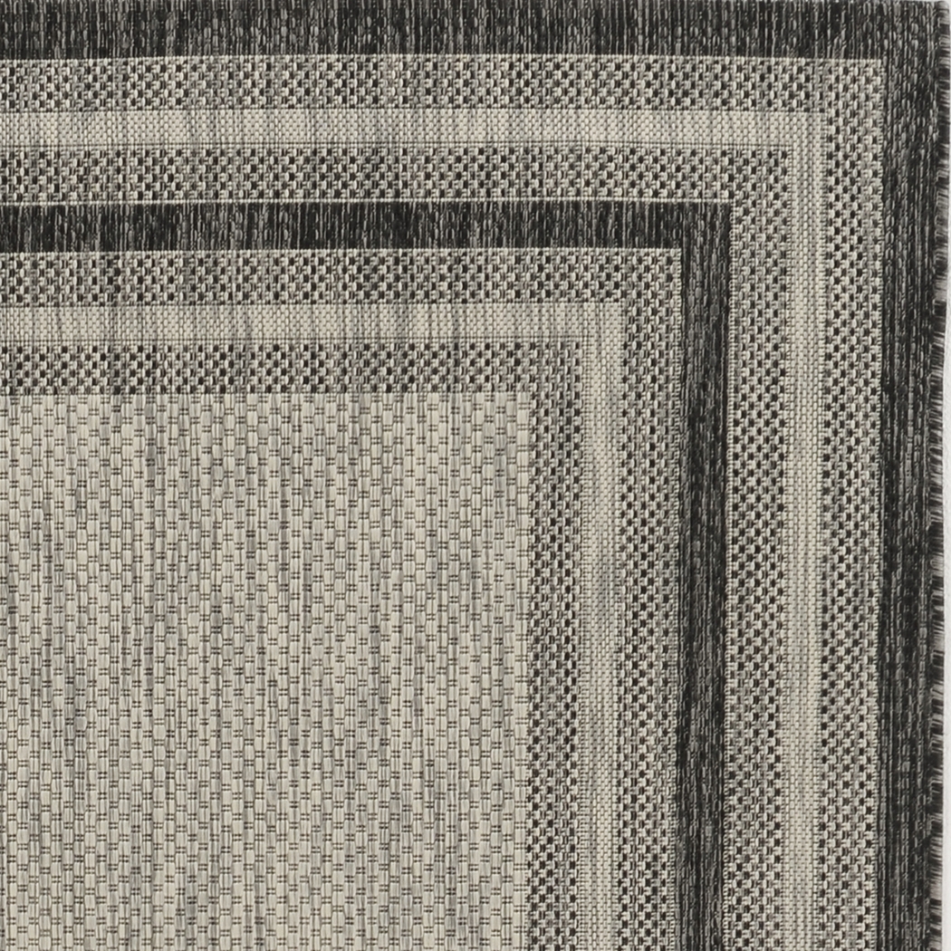 Valtry Gray 7'10 x 10'10 Indoor/Outdoor Rug - Thumbnail - Image 2