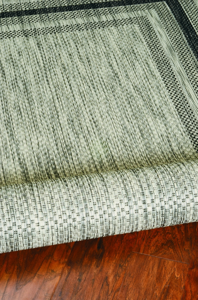 Valtry Gray 7'10 x 10'10 Indoor/Outdoor Rug - Thumbnail - Image 3