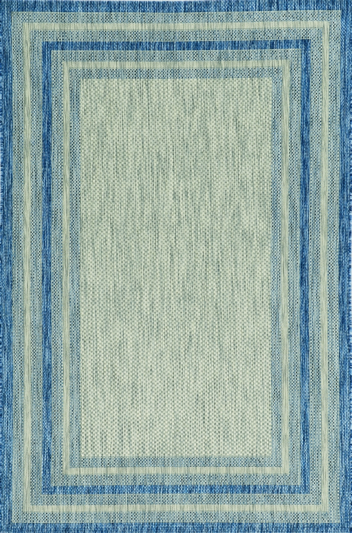 Valtry Gray/Denim 7'10 x 10'10 Indoor/Outdoor Rug - Thumbnail - Image 1