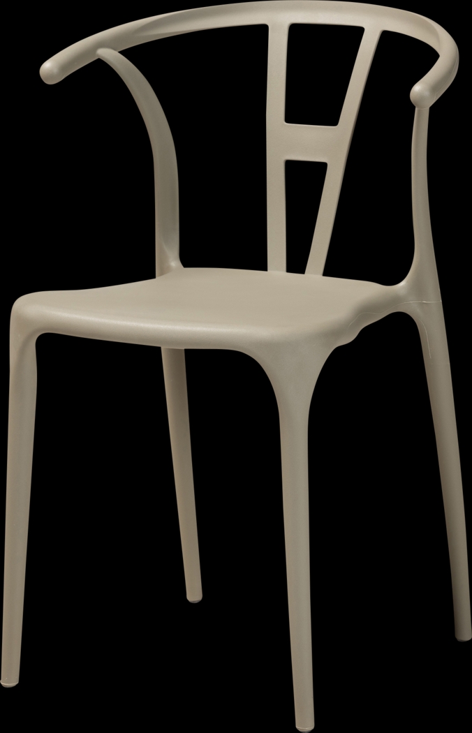 Valverde Beige Arm Chair, Set of 4 - Thumbnail - Image 3