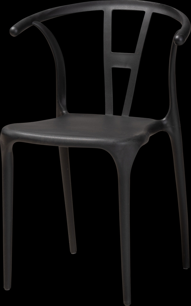 Valverde Black Arm Chair, Set of 4 - Thumbnail - Image 3