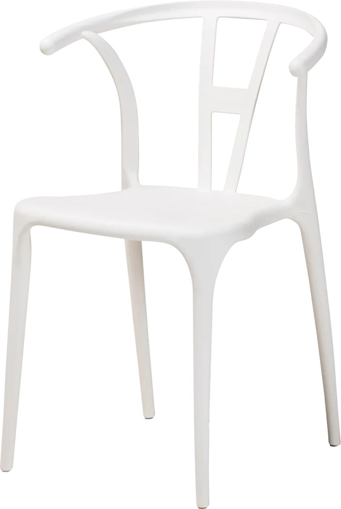 Valverde White Arm Chair, Set of 4 - Thumbnail - Image 3