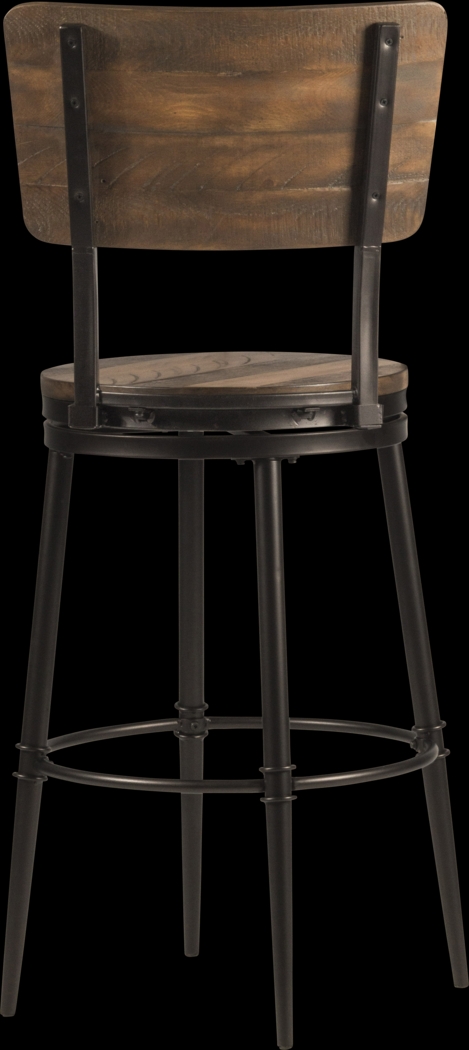 Valyermo Brown Swivel Counter Height Stool - Thumbnail - Image 4