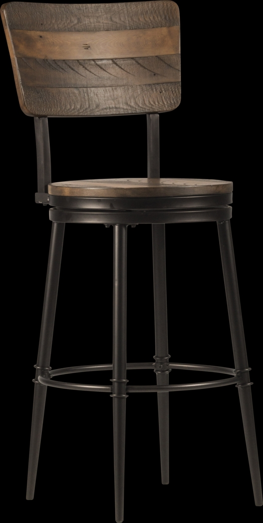 Valyermo Brown Swivel Counter Height Stool - Thumbnail - Image 5