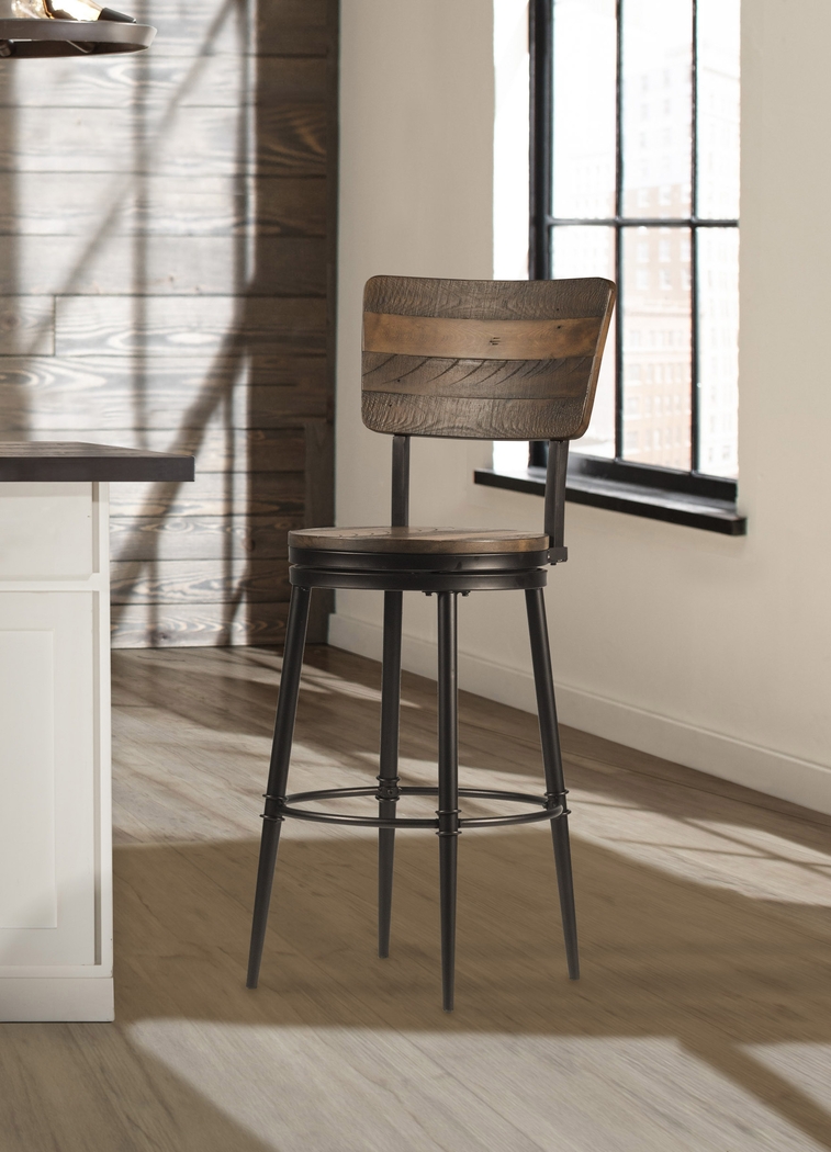 Valyermo Brown Swivel Counter Height Stool - Thumbnail - Image 7