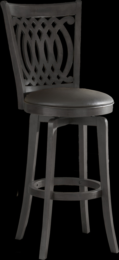 Van Draus Black Counter Height Stool - Thumbnail - Image 1