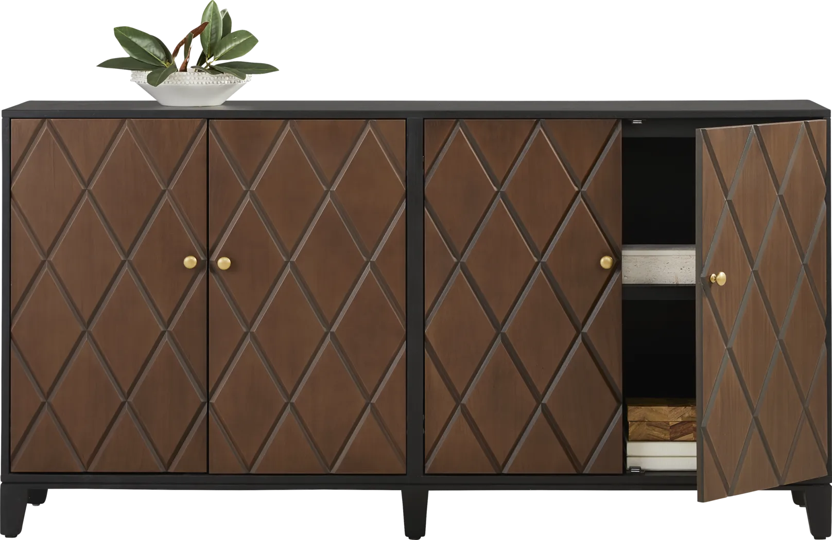 Vance Black 70 in. Cabinet - Thumbnail - Image 2