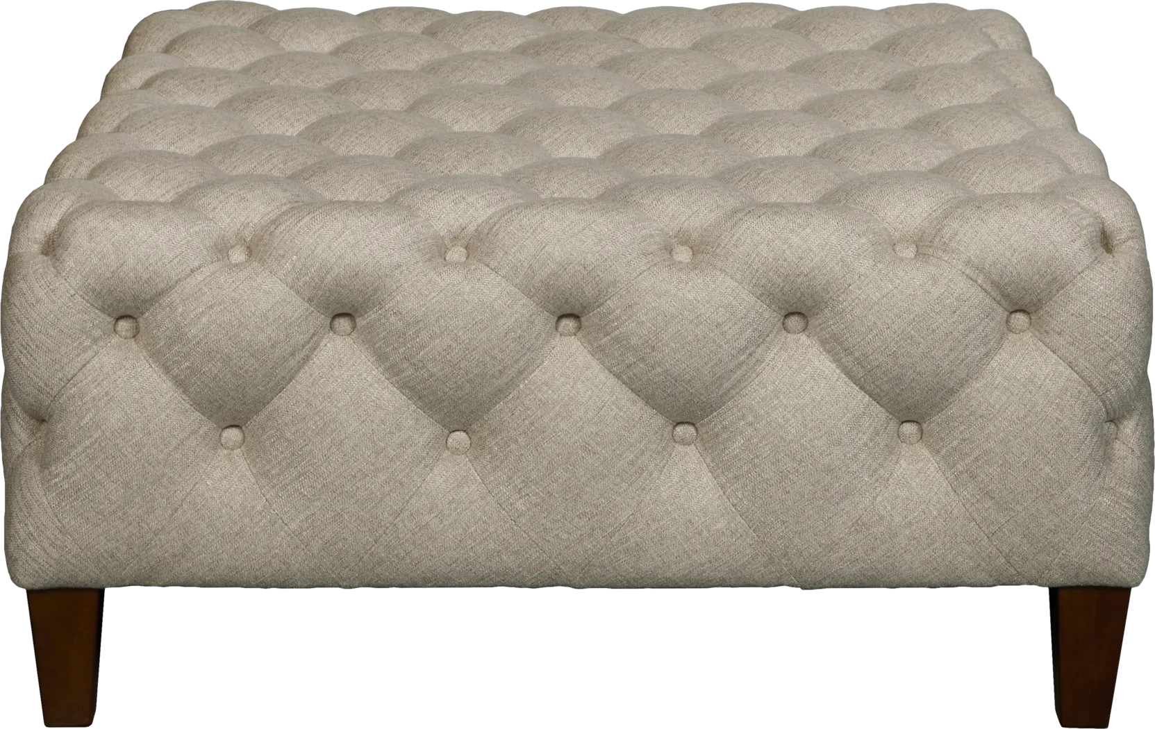 Vanessa White Cocktail Ottoman - Thumbnail - Image 1