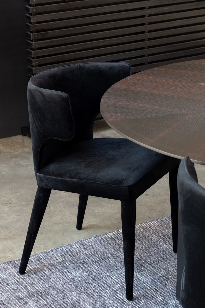 Vanette Black Side Chair - Thumbnail - Image 7