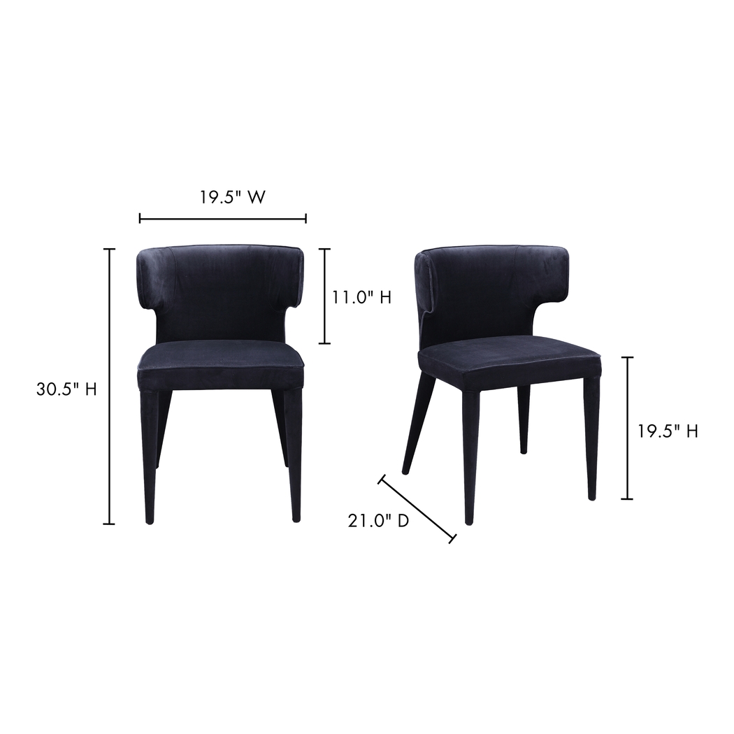Vanette Black Side Chair - Thumbnail - Image 9