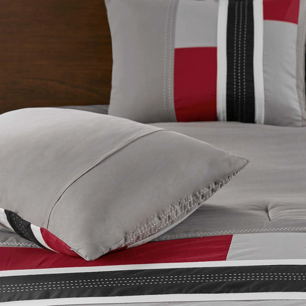 Vania Red Full Comforter Set - Thumbnail - Image 10