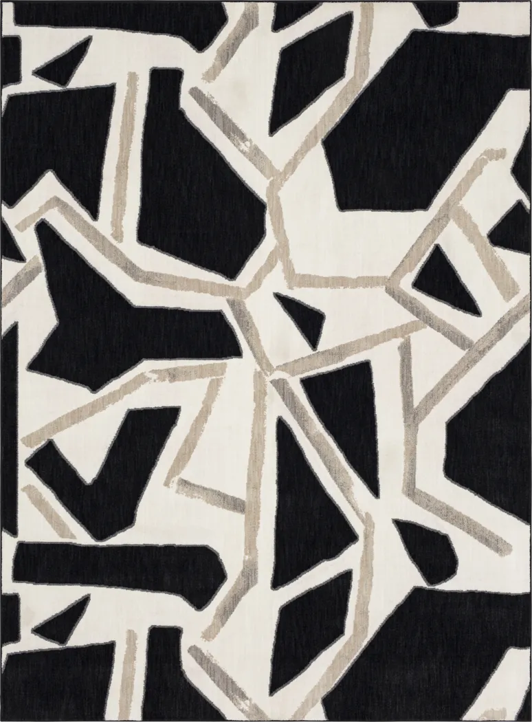 Stacy Garcia Vanita Black 5'3 x 7'10 Rug - Thumbnail - Image 1