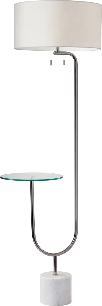 Vannely Nickel Floor Lamp - Thumbnail - Image 1