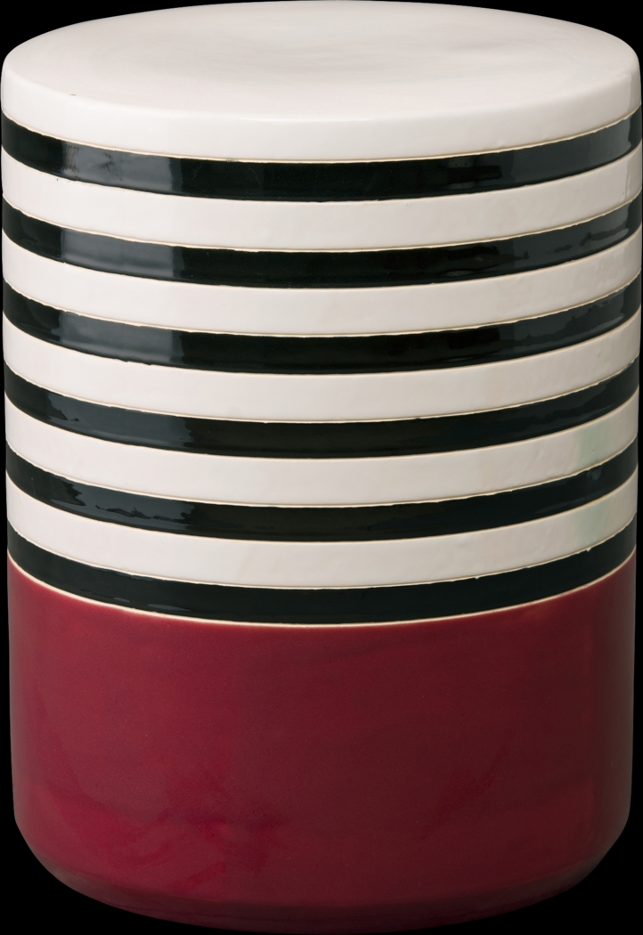 Vannstone Burgundy Outdoor Stool - Thumbnail - Image 1