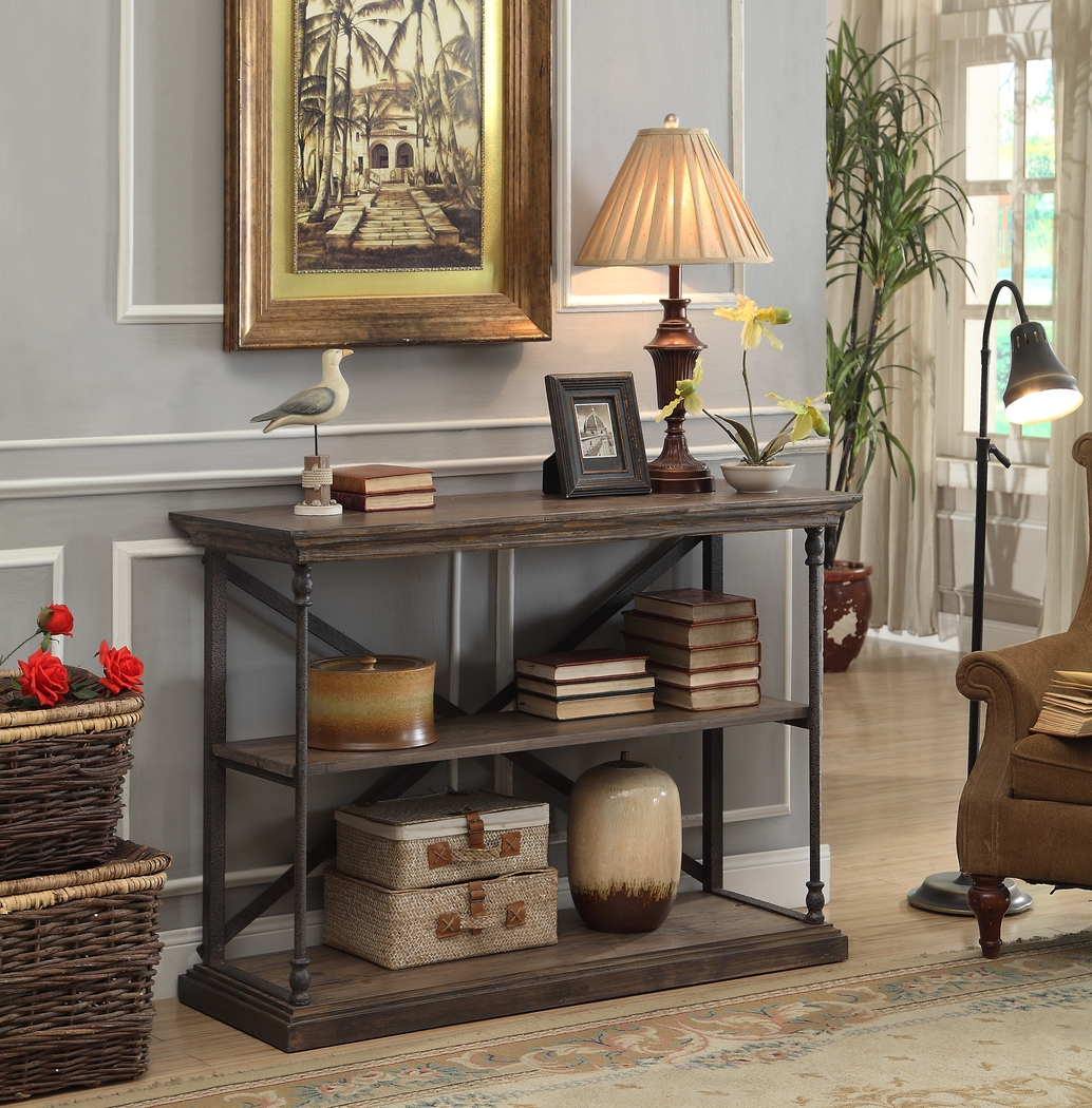Vanosdale Brown Sofa Table - Thumbnail - Image 3