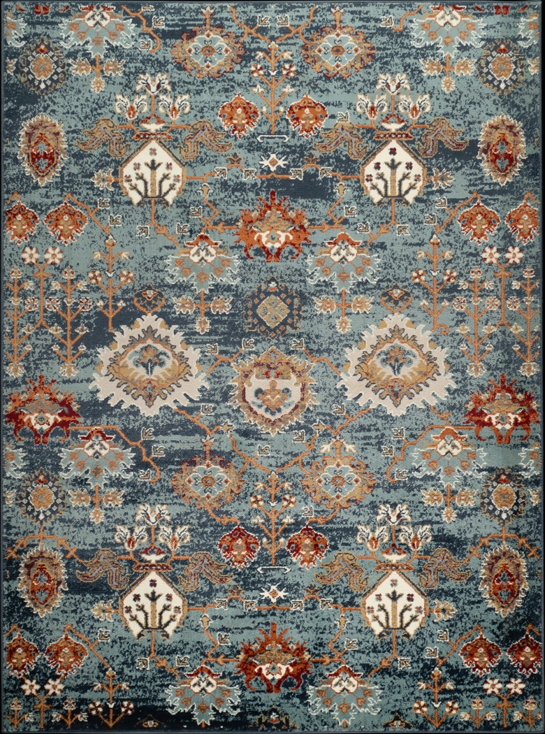 Varena Blue 5'1 x 7'6 Rug - Thumbnail - Image 1