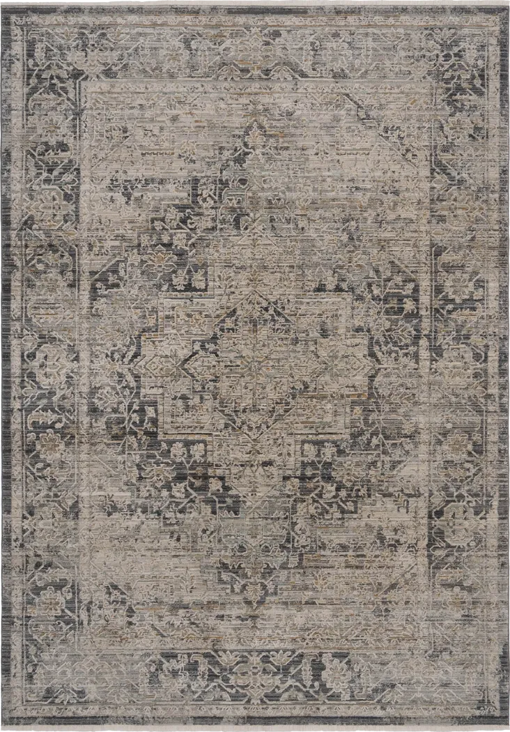 Varenley Gray 5'3 x 7'10 Rug - Thumbnail - Image 1