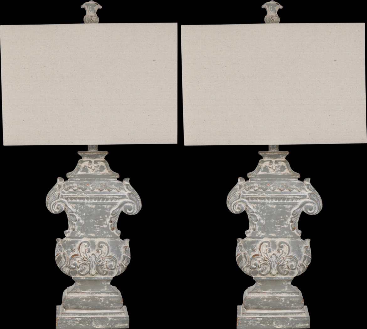 Varennes Sea Gray Table Lamps, Set of 2 - Thumbnail - Image 1