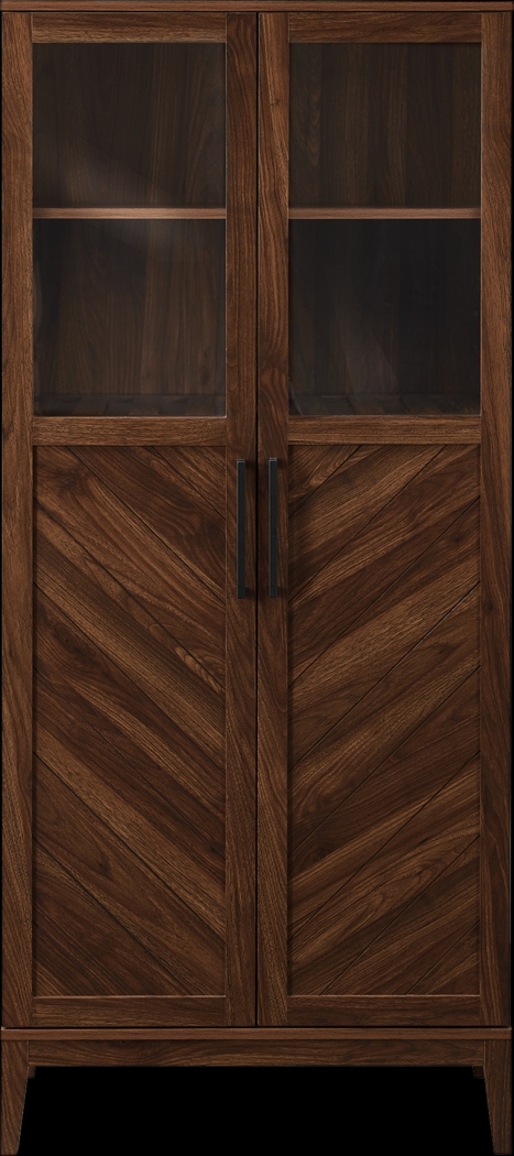 Vargon Walnut China Cabinet - Thumbnail - Image 4
