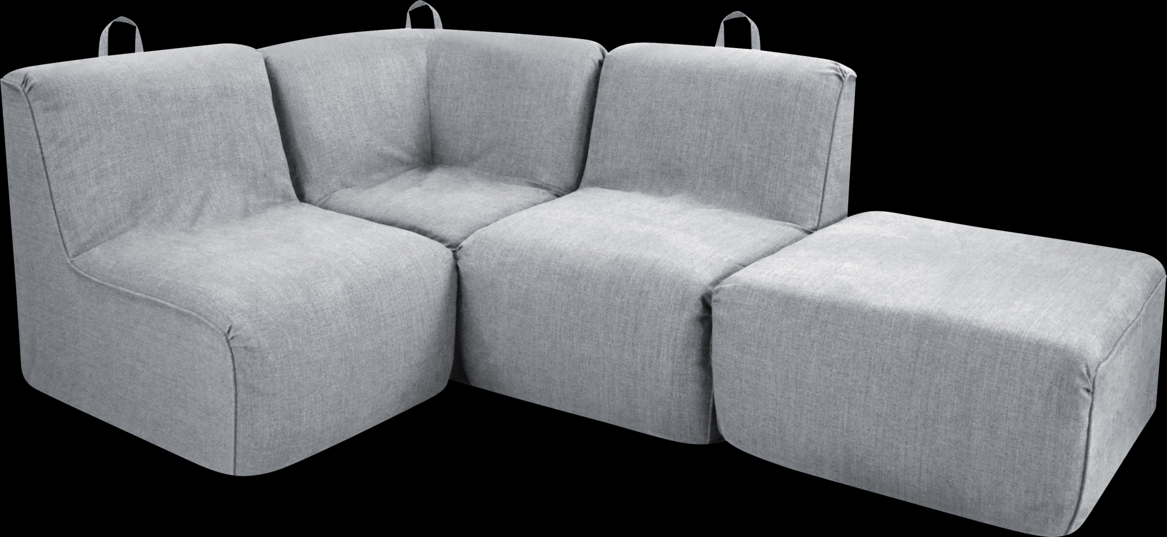 Varian Tween Gray Sectional - Thumbnail - Image 1