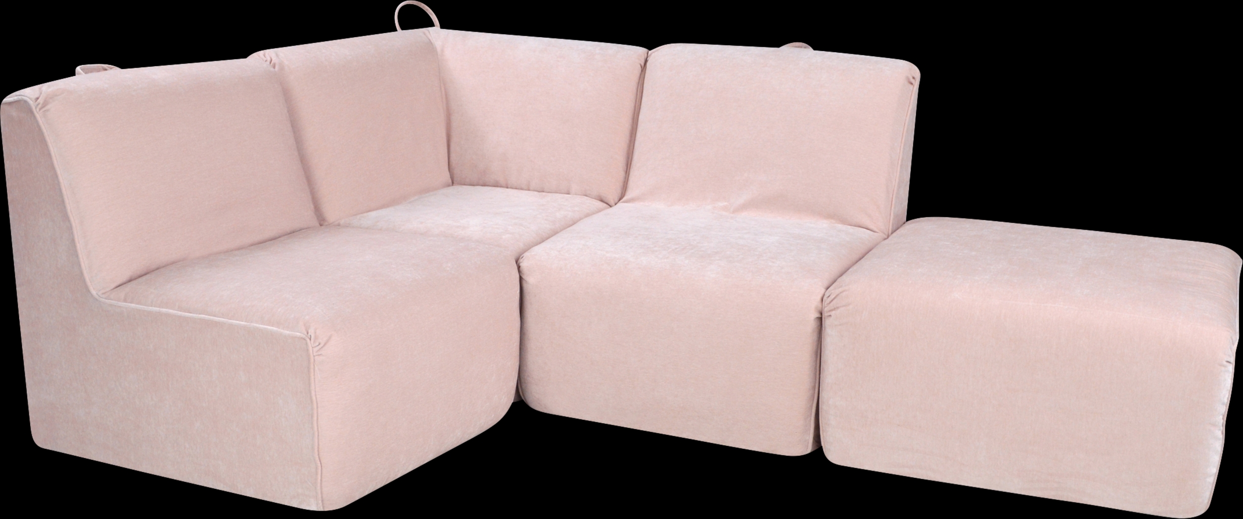 Varian Tween Pink Sectional - Thumbnail - Image 1