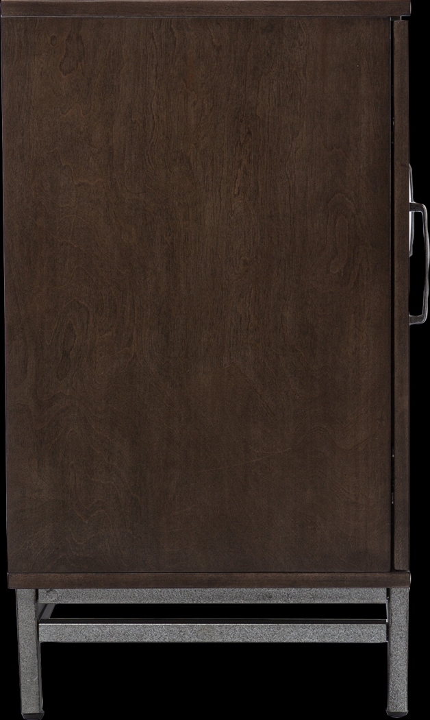 Varlet IV Brown 60 in. Console With Touch Panel Electric Log Fireplace - Thumbnail - Image 4