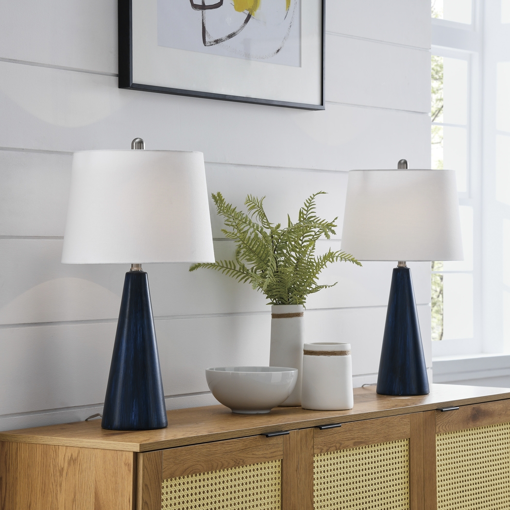 Varn Lane Blue Table Lamps, Set of 2 - Thumbnail - Image 2