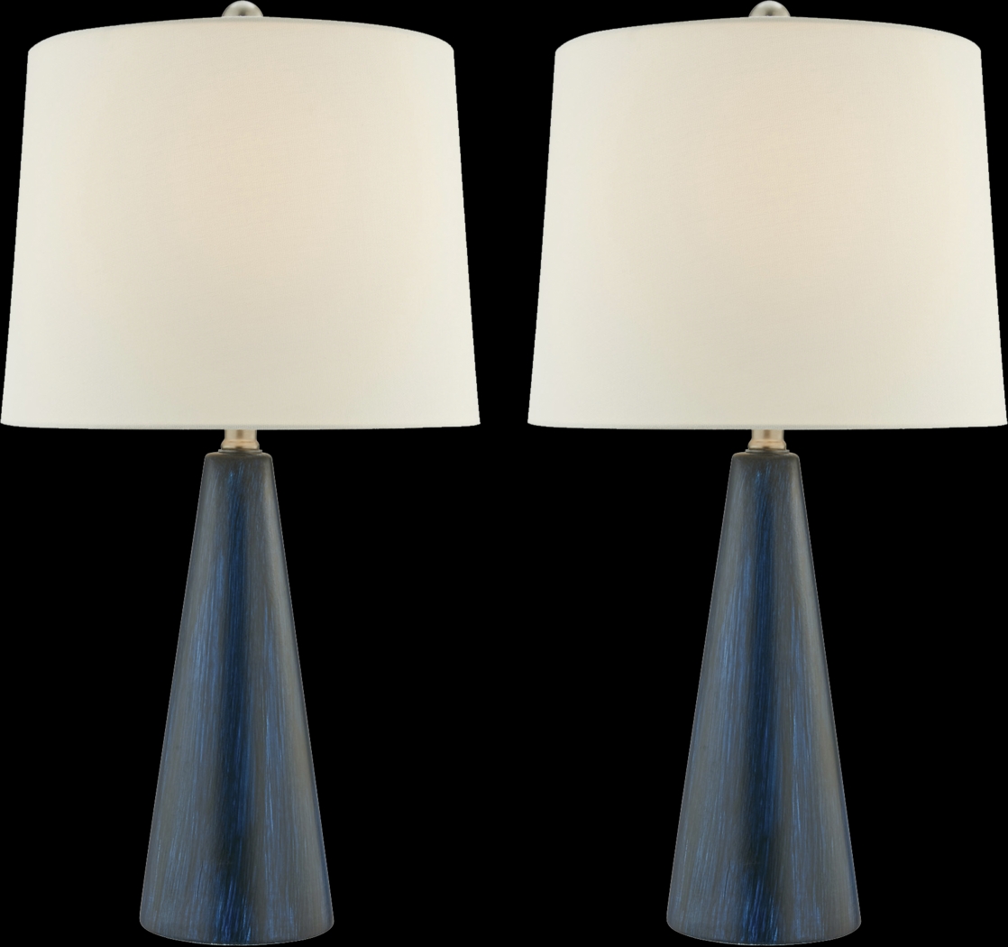 Varn Lane Blue Table Lamps, Set of 2 - Thumbnail - Image 1