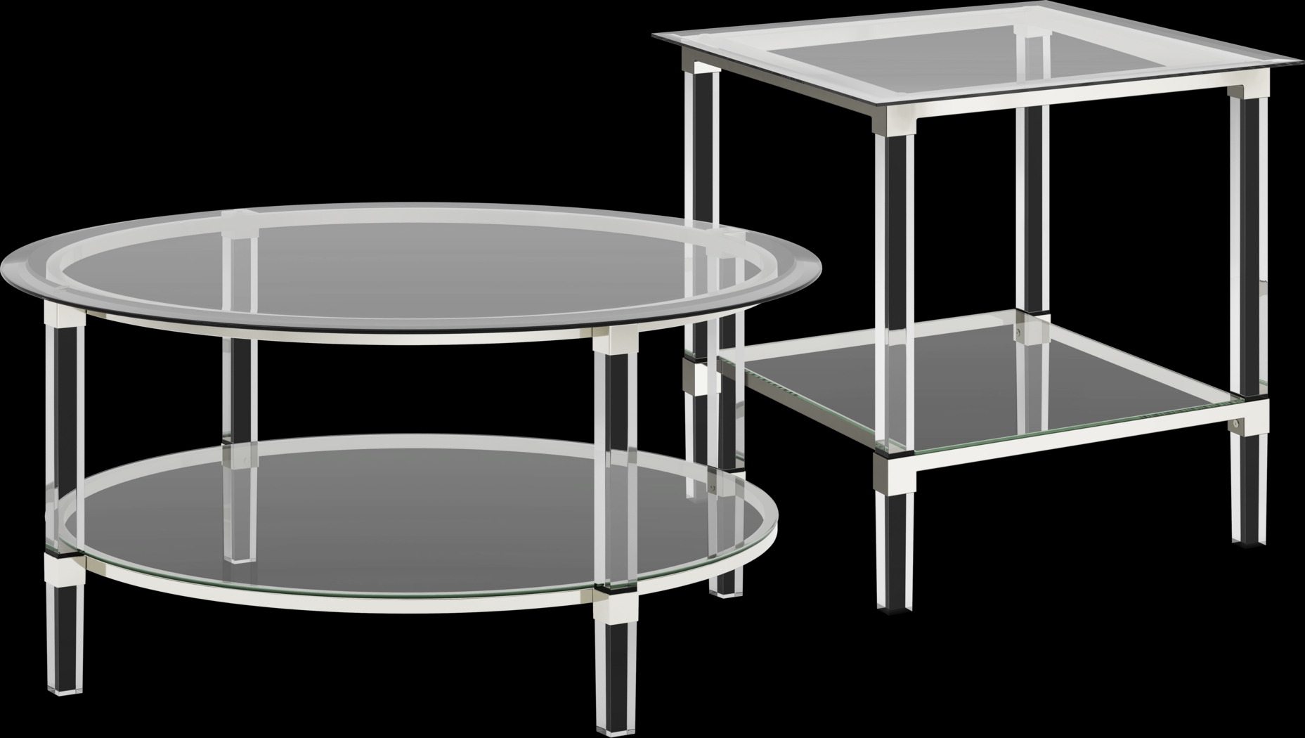 Varna Silver 2 Pc Table Set - Thumbnail - Image 1