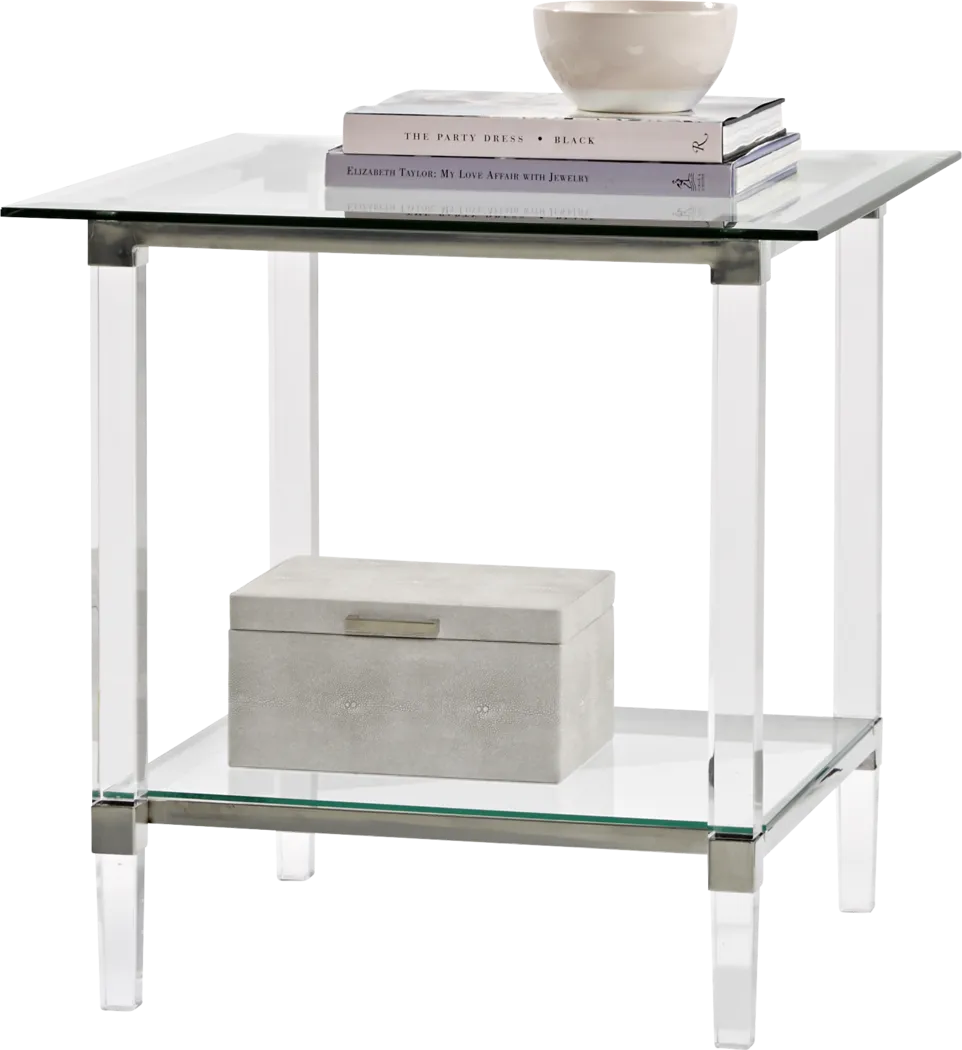 Varna Silver Square End Table - Thumbnail - Image 2