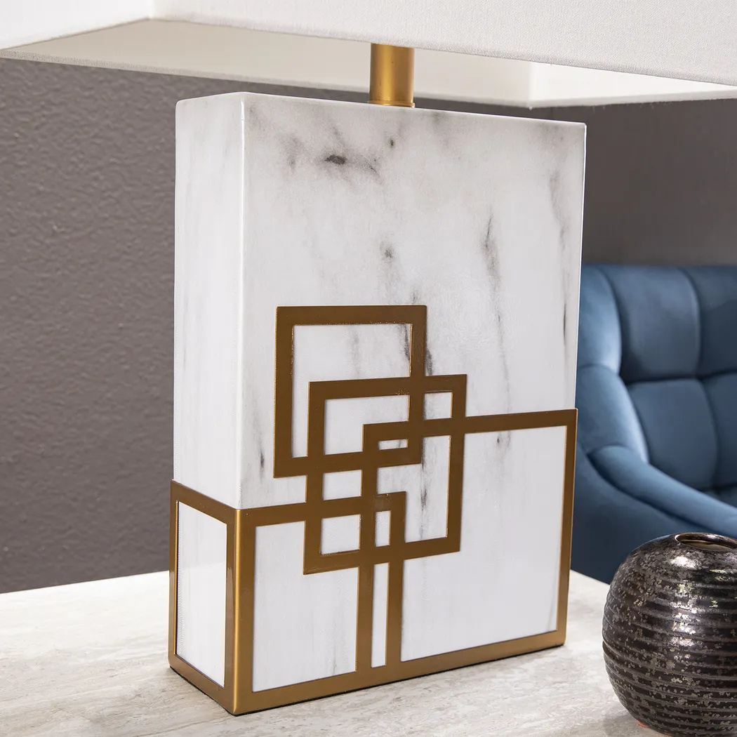 Varnell White Table Lamp - Image 6