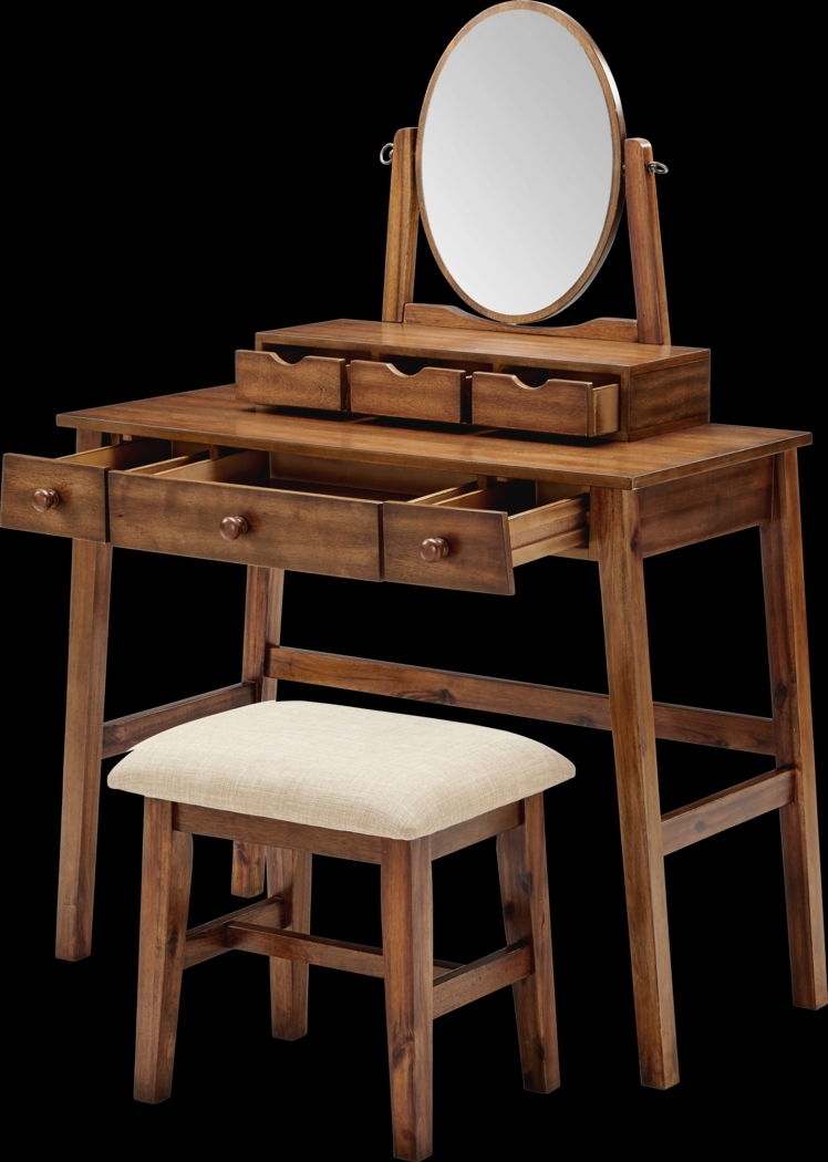 Varnum Brown Vanity Set - Thumbnail - Image 4