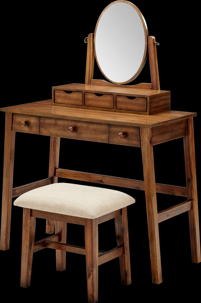 Varnum Brown Vanity Set - Thumbnail - Image 1