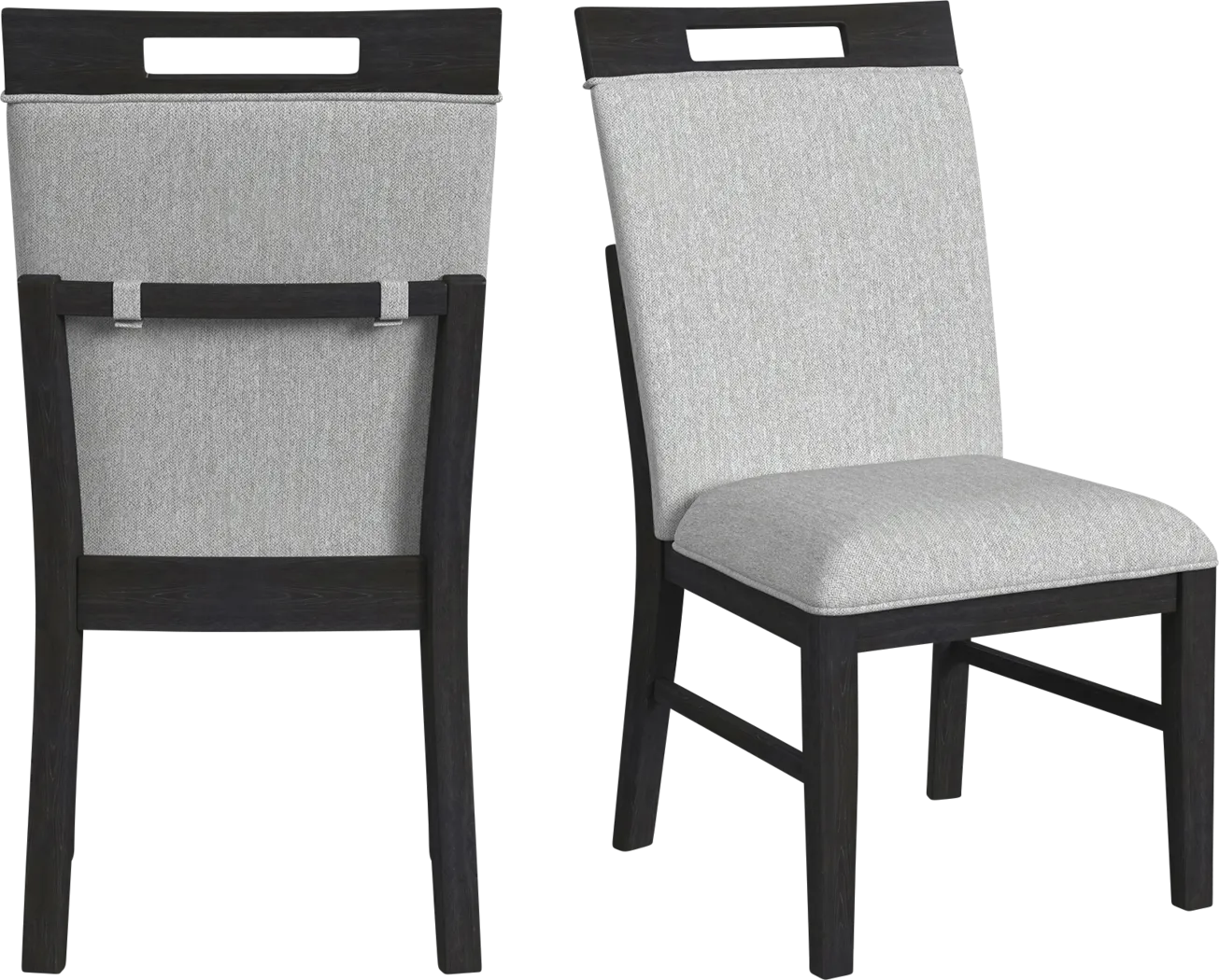 Varos Gray Side Chair, Set of 2 - Thumbnail - Image 8