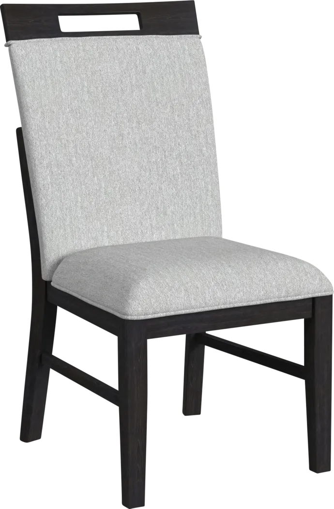 Varos Gray Side Chair, Set of 2 - Thumbnail - Image 1