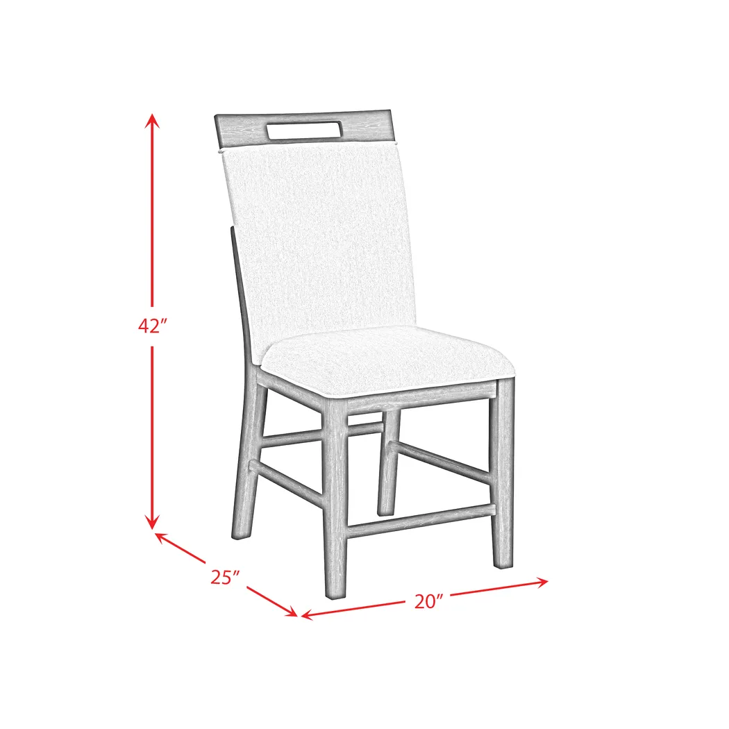 Varos Gray Side Chair - Thumbnail - Image 5