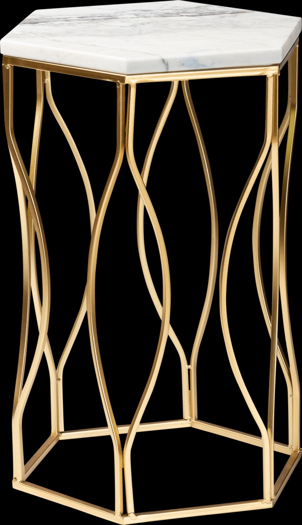 Vasend White End Table - Thumbnail - Image 1