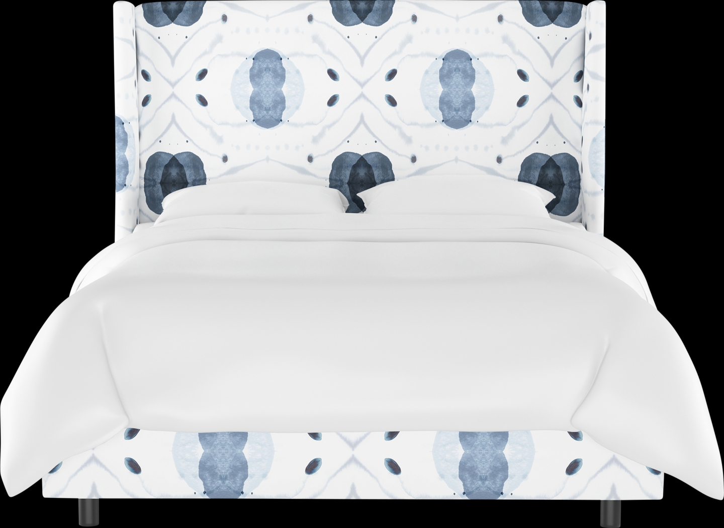 Vashti Blue Queen Upholstered Bed - Thumbnail - Image 2