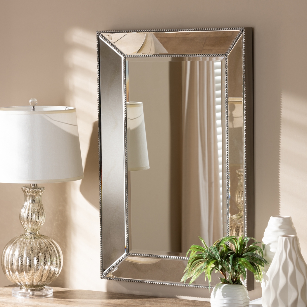 Vasilla Silver Mirror - Thumbnail - Image 2