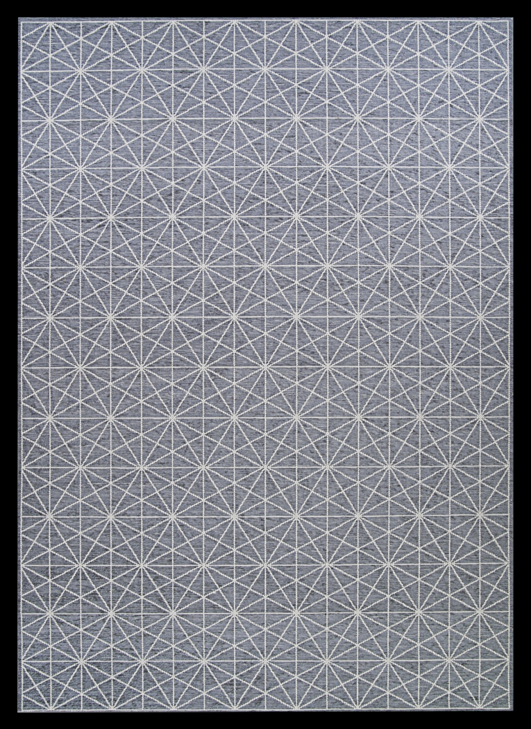 Vast Galaxy Gray 6'4 x 9'6 Indoor/Outdoor Rug - Thumbnail - Image 1