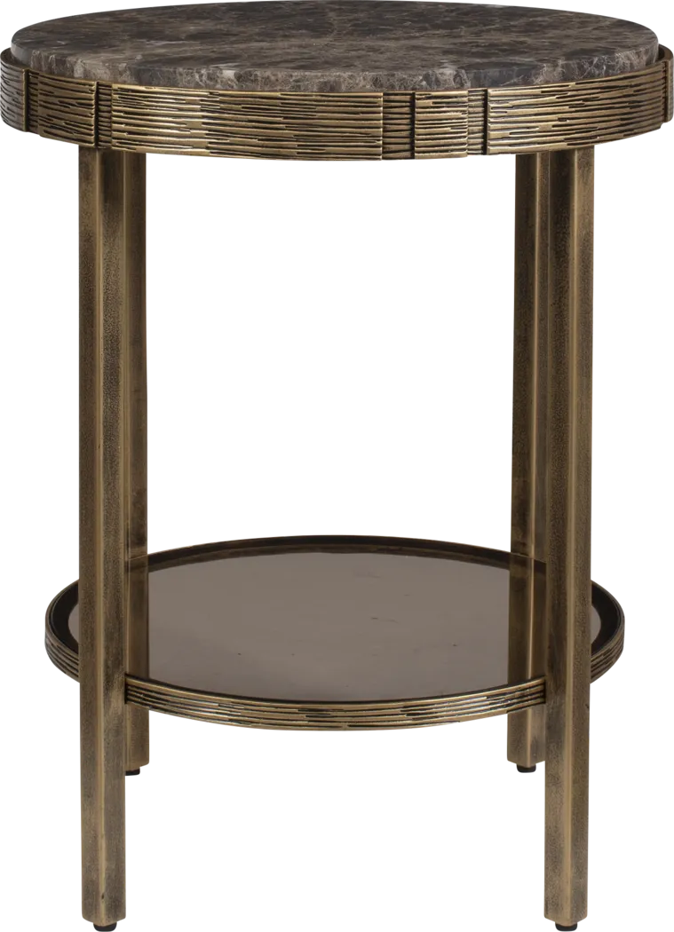 Vaten Brown Accent Table - Thumbnail - Image 4