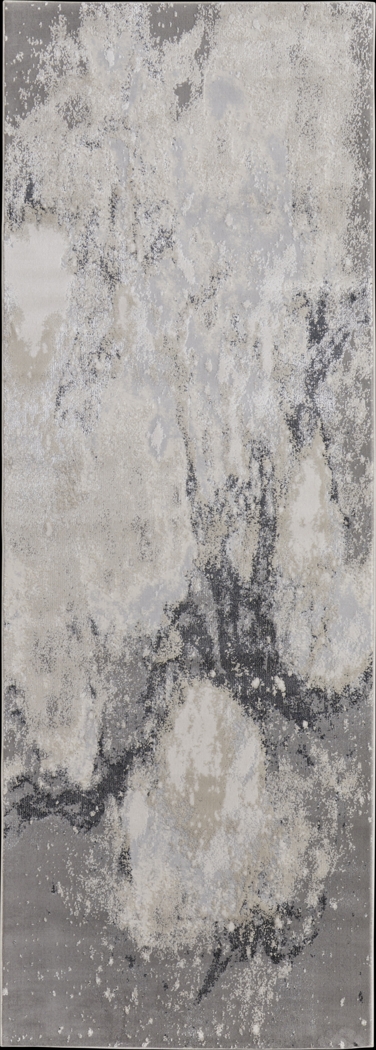 Vaves Gray 2'10 x 7'10 Runner Rug - Thumbnail - Image 1
