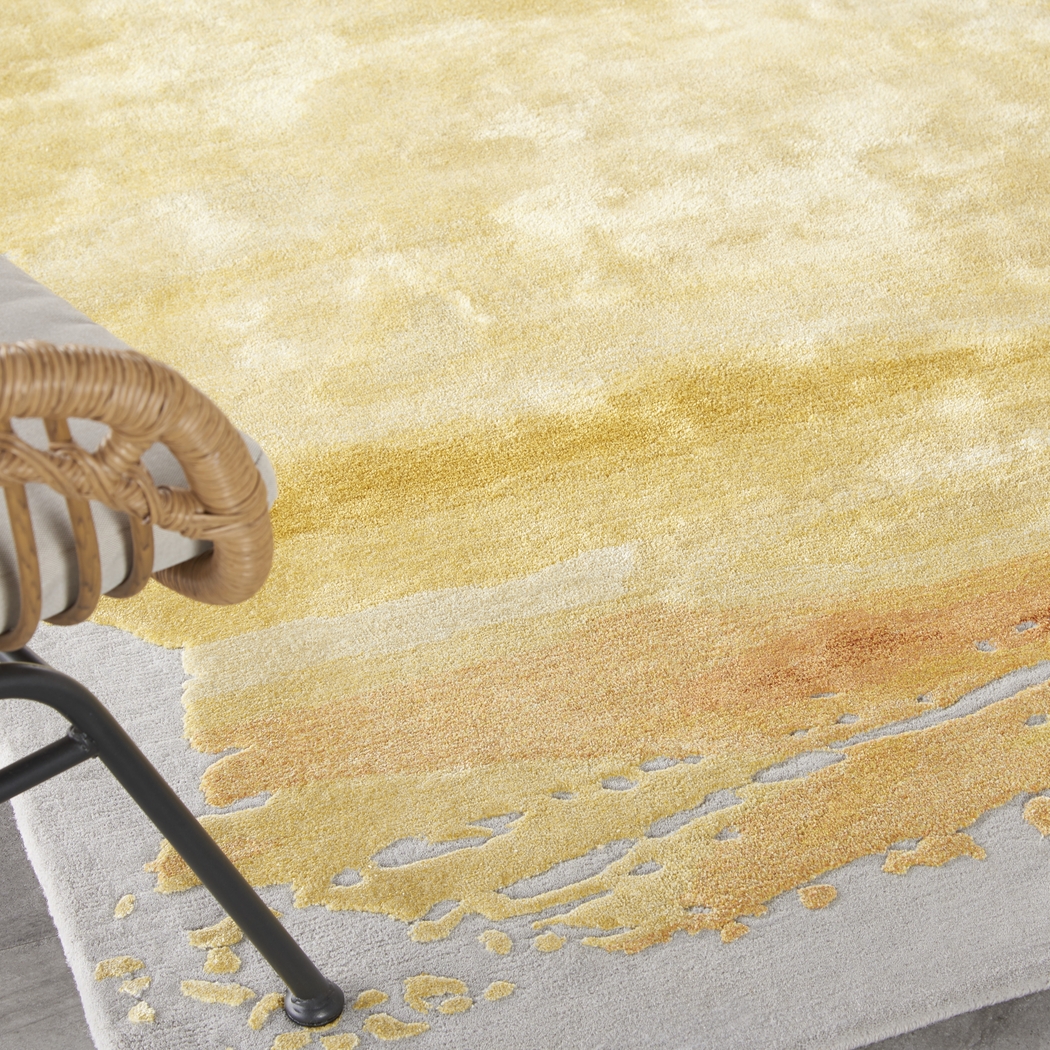 Vawix Gray/Gold 5'6 x 7'5 Rug - Thumbnail - Image 6