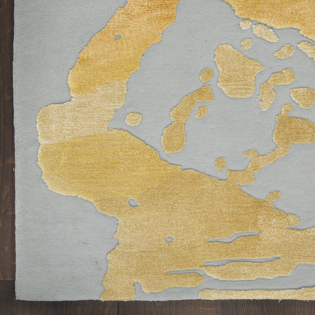 Vawix Gray/Gold 7'9 x 9'9 Rug - Thumbnail - Image 3